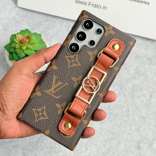 LUXURIÖSE MARKEN-GURTHALTER-HÜLLE FÜR SAMSUNG GALAXY