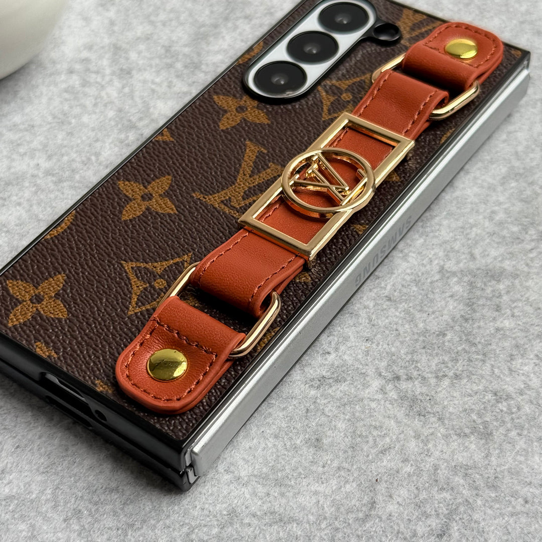 Lyxmärke Strap Holder Fodral För Samsung Z Fold 7-4