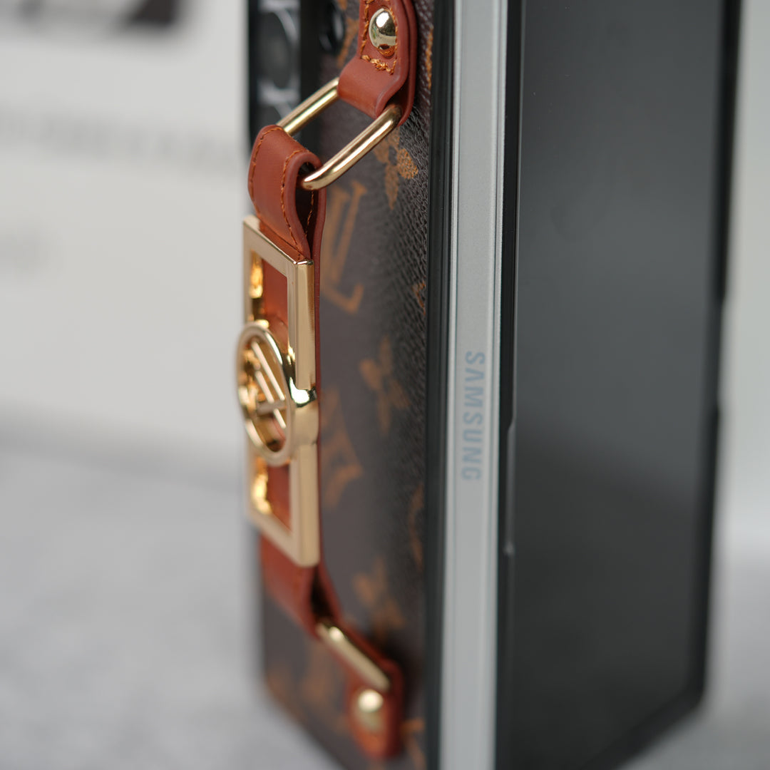 Lyxmärke Strap Holder Fodral För Samsung Z Fold 7-4