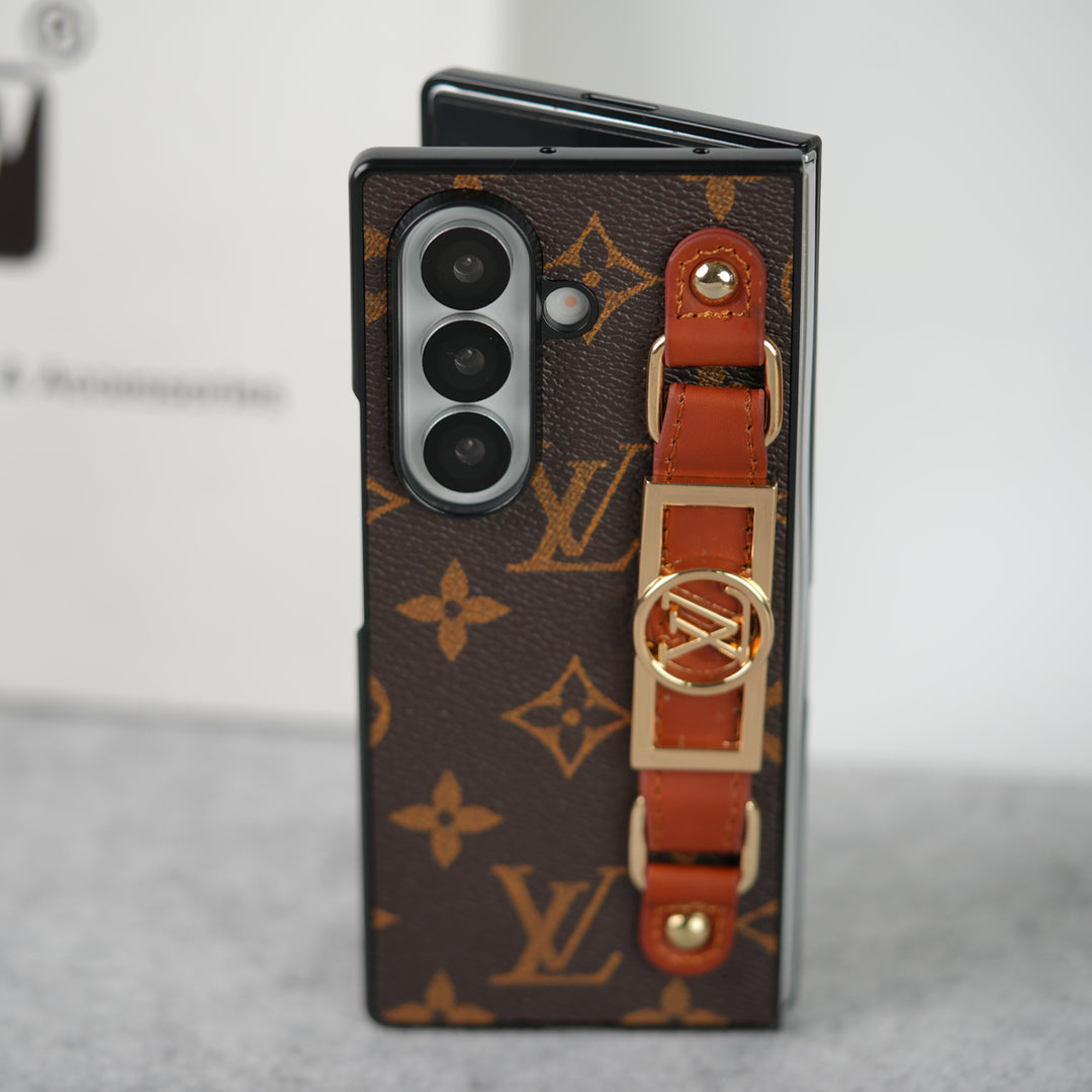 Lyxmärke Strap Holder Fodral För Samsung Z Fold 7-4