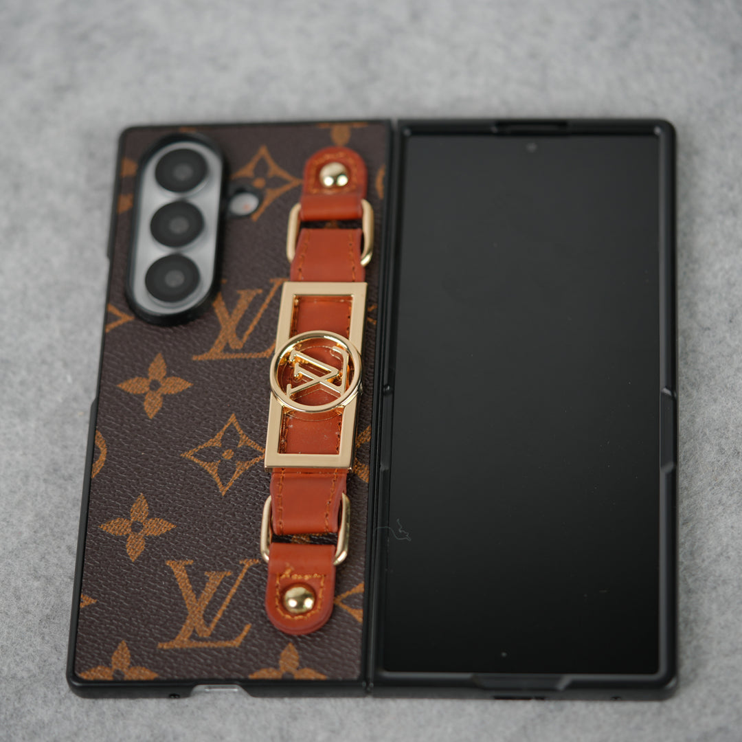Lyxmärke Strap Holder Fodral För Samsung Z Fold 7-4