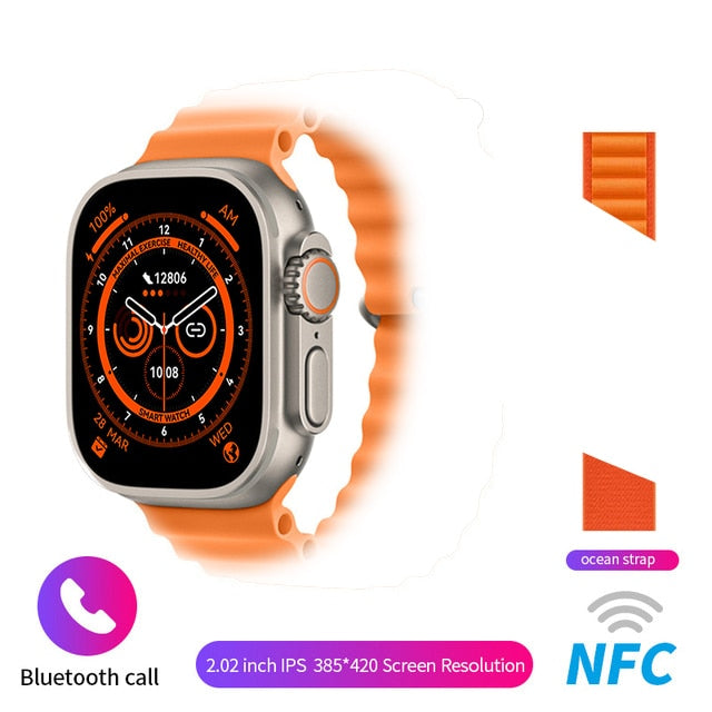 Sraith Faire Cliste Glao Ultra Bluetooth le haghaidh Apple Watch