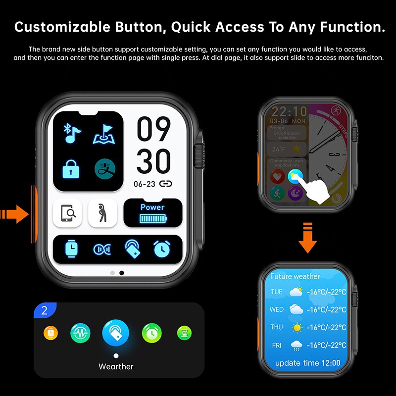 Montre connectée Ultra pour hommes, série 8, NFC, accès aux portes, pour téléphone Android et Apple, nouveau