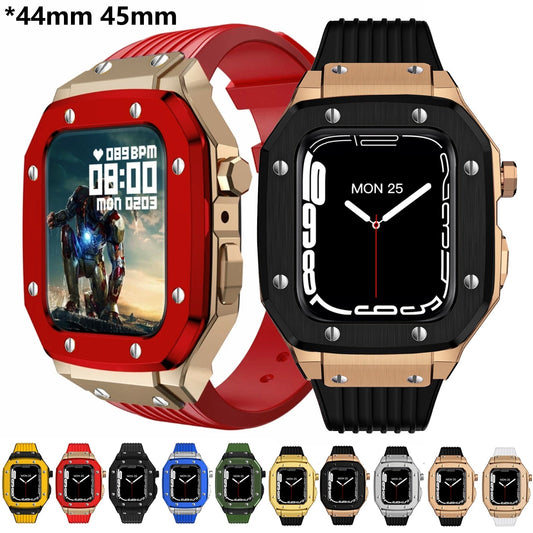 Luksuzni gumeni poklopac od nehrđajućeg čelika za seriju Apple iWatch