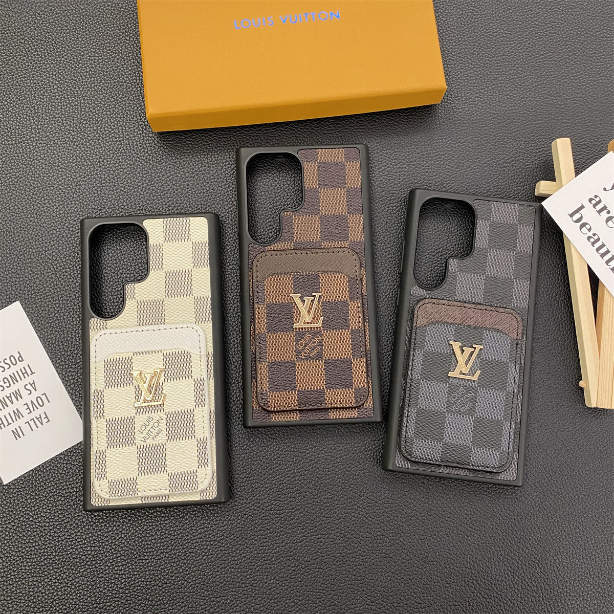 SAMSUNG GALAXY PETITE MALLE TELEFONFODRAL KORTHÅLLARE MONOGRAM KANVAS