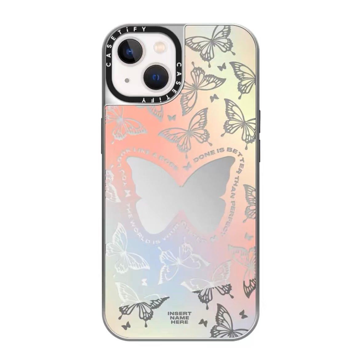 POUZDRO NA IPHONE "CASETIFY" Fantasy Color Butterfly