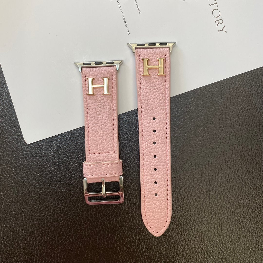 Apple-Watch-Armband aus echtem Musterleder