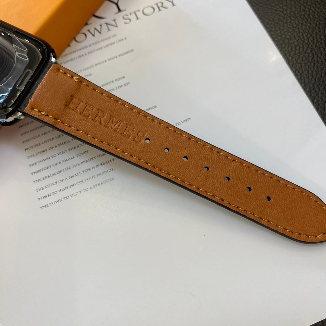 Apple-Watch-Armband aus echtem Musterleder