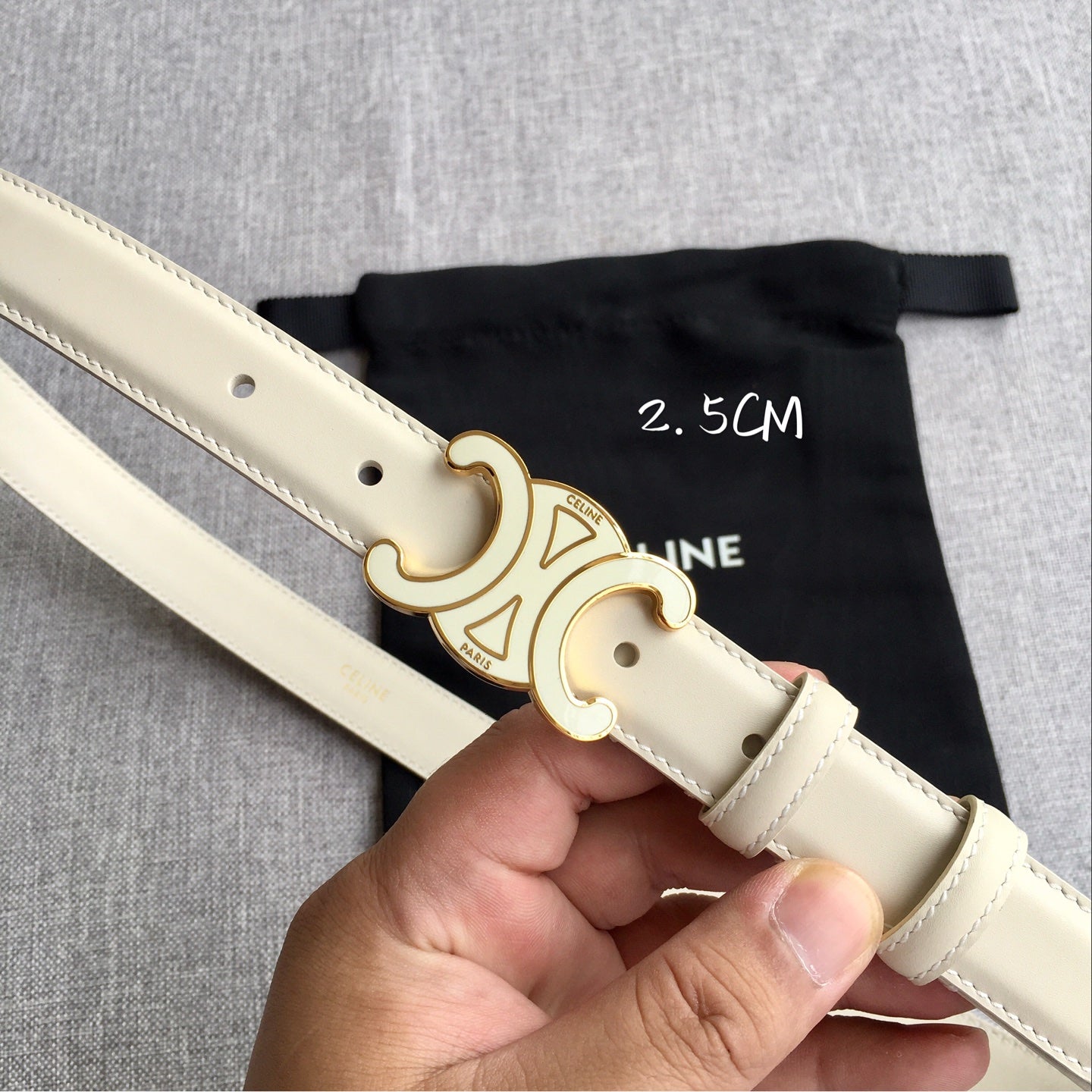 Ceinture Cuir Femme AC Boucle Triomphe