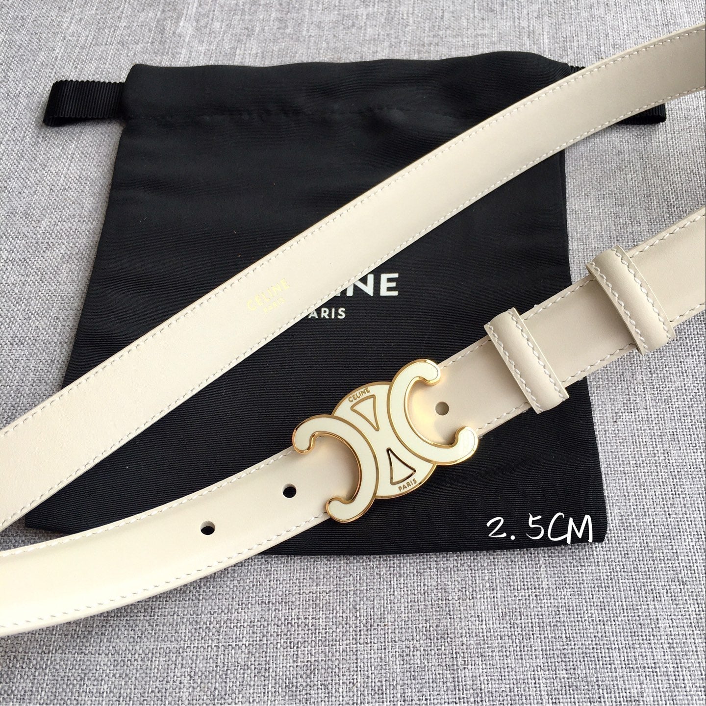 Ceinture Cuir Femme AC Boucle Triomphe
