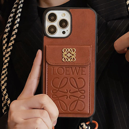 Étui pour iPhone en cuir avec porte-cartes Loe