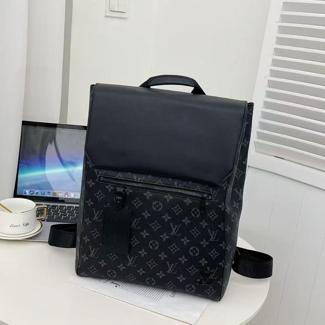 Luksuzni nahrbtnik z zavihkom z monogramom, torba za prenosni računalnik