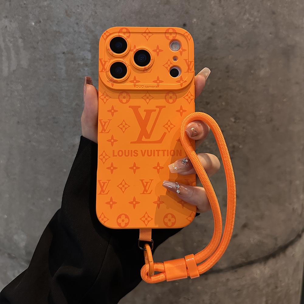 Ylellinen kohokuvioitu iPhone-kotelo irrotettavalla rannehihnalla