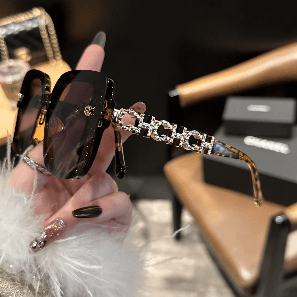 Lunettes de soleil polarisées HD de luxe personnalisées pour femmes - Protection UV pour la conduite et les voyages