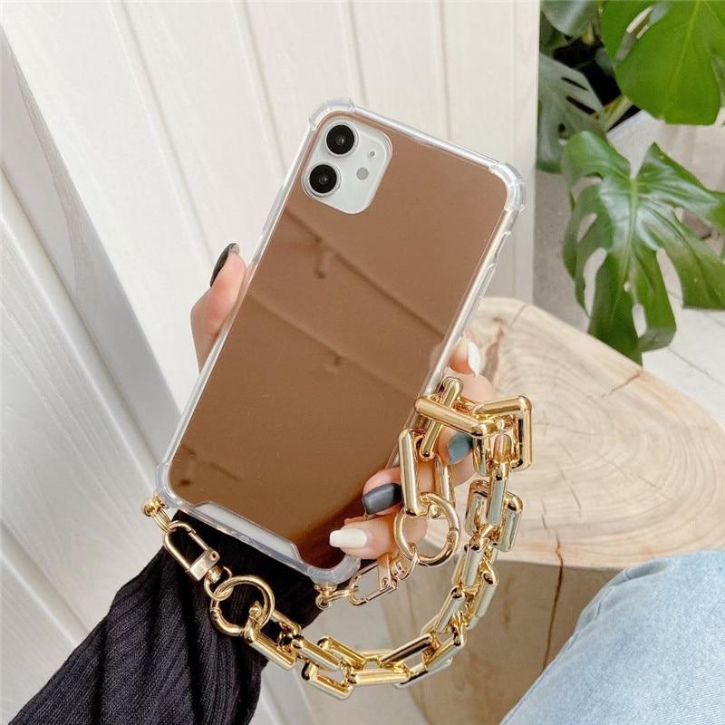 Fashionista iPhone-Hülle mit Spiegelkette
