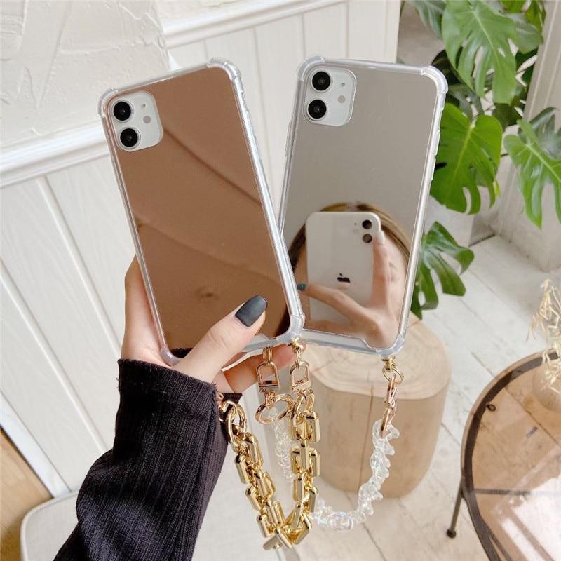 Fashionista iPhone-Hülle mit Spiegelkette