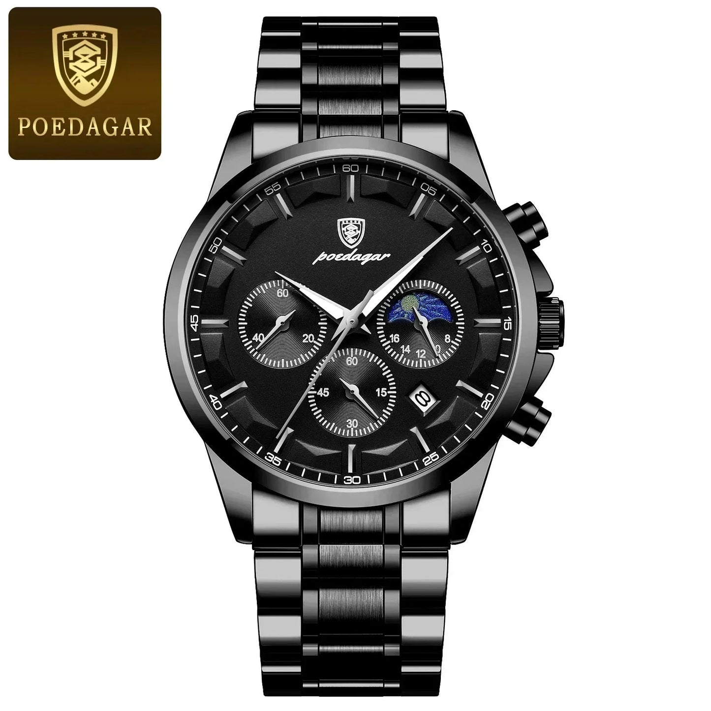 Poedagar ChronoLuxe Sport – 럭셔리 크로노그래프 쿼츠 시계