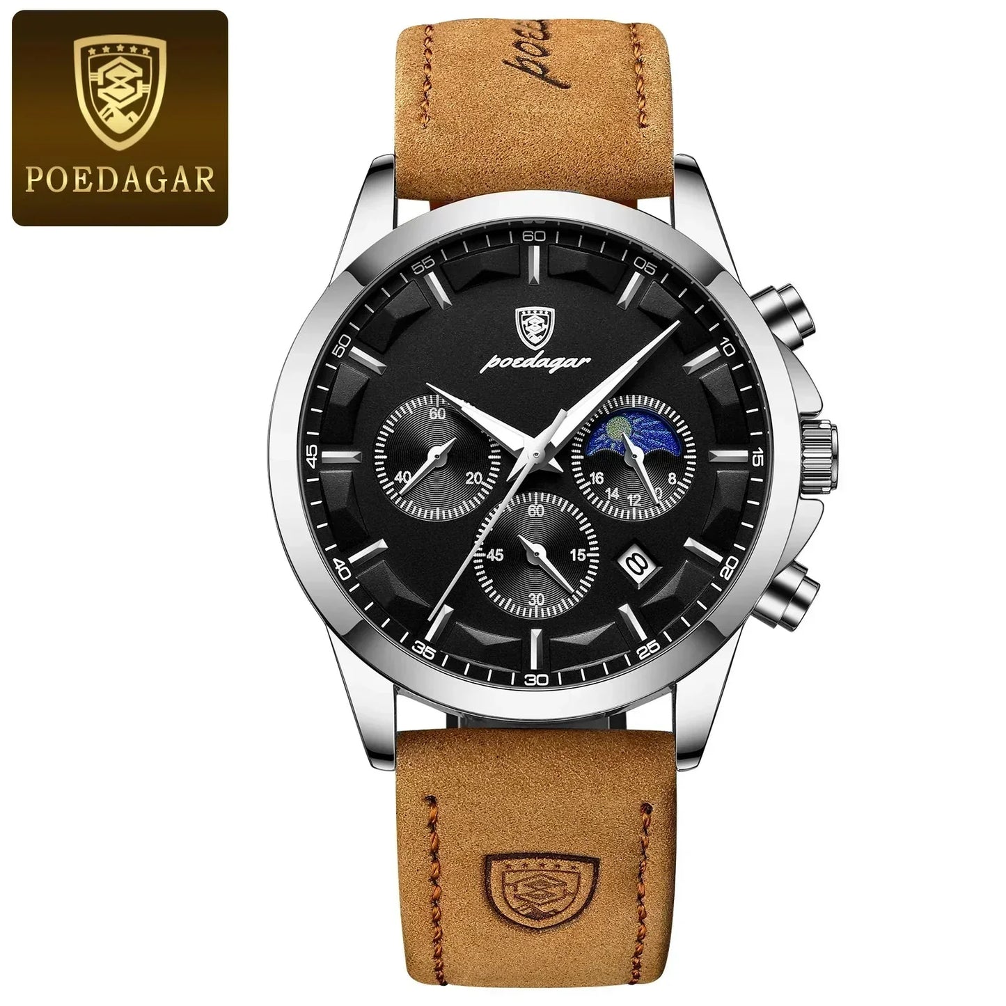 Poedagar ChronoLuxe Sport – 럭셔리 크로노그래프 쿼츠 시계