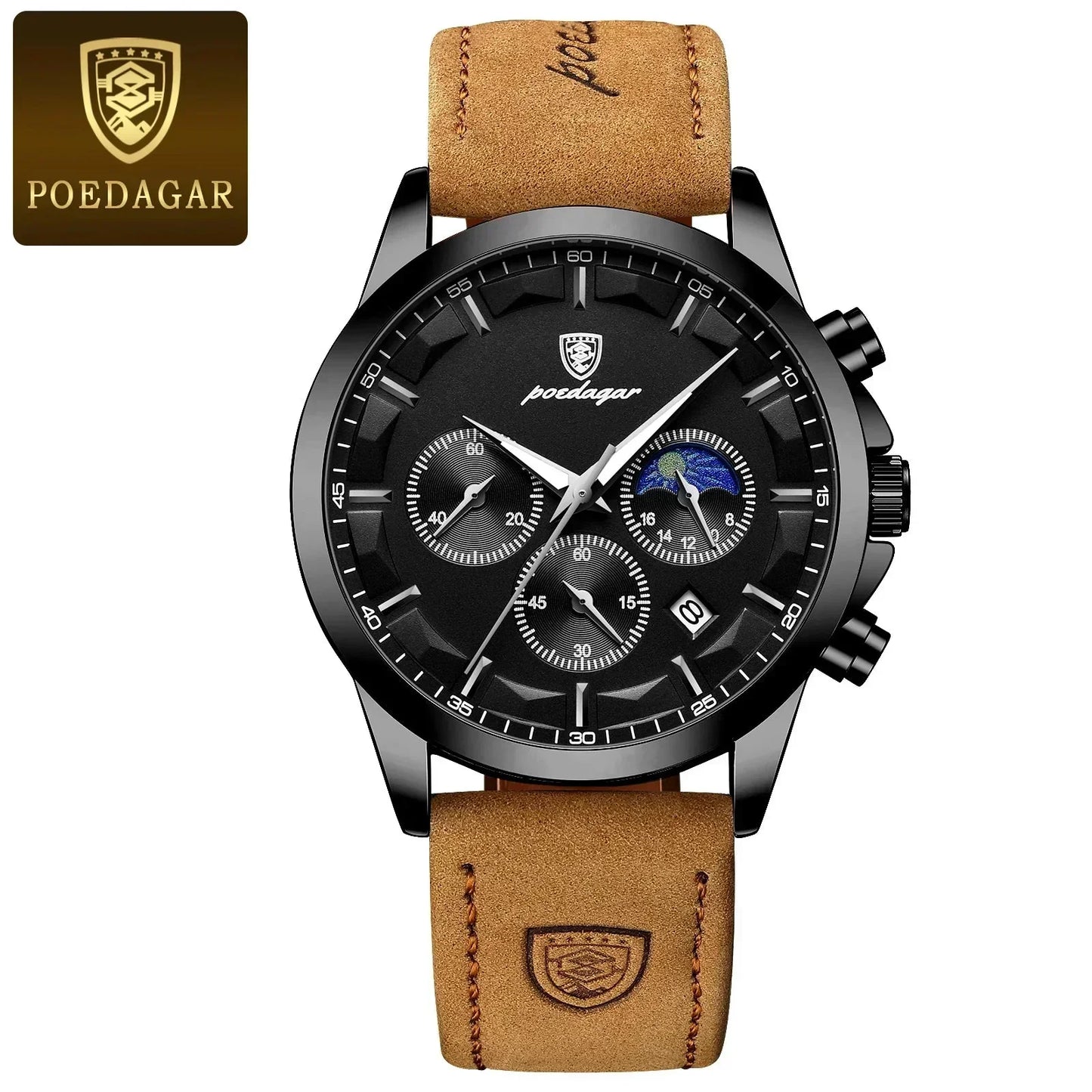 Poedagar ChronoLuxe Sport – 럭셔리 크로노그래프 쿼츠 시계