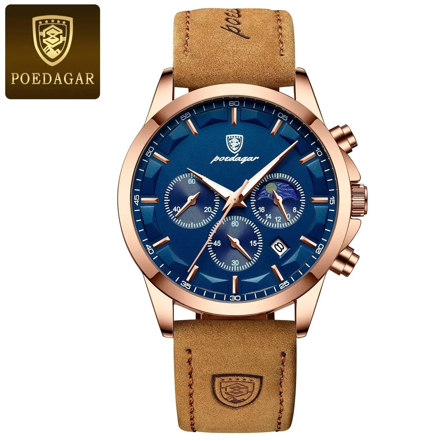 Poedagar ChronoLuxe Sport – 럭셔리 크로노그래프 쿼츠 시계