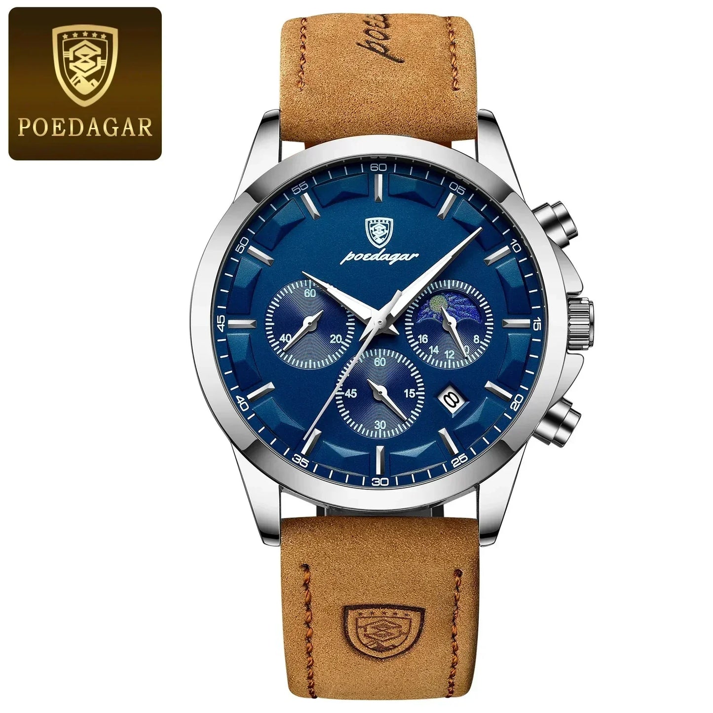 Poedagar ChronoLuxe Sport – 럭셔리 크로노그래프 쿼츠 시계