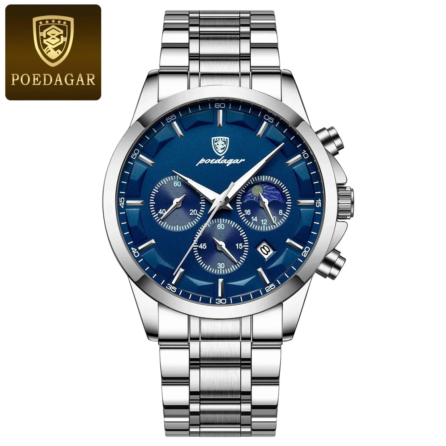 Poedagar ChronoLuxe Sport – 럭셔리 크로노그래프 쿼츠 시계