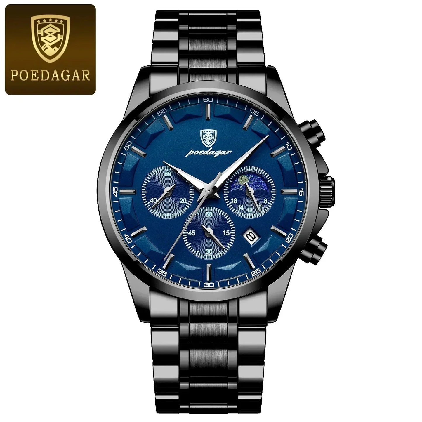 Poedagar ChronoLuxe Sport – 럭셔리 크로노그래프 쿼츠 시계