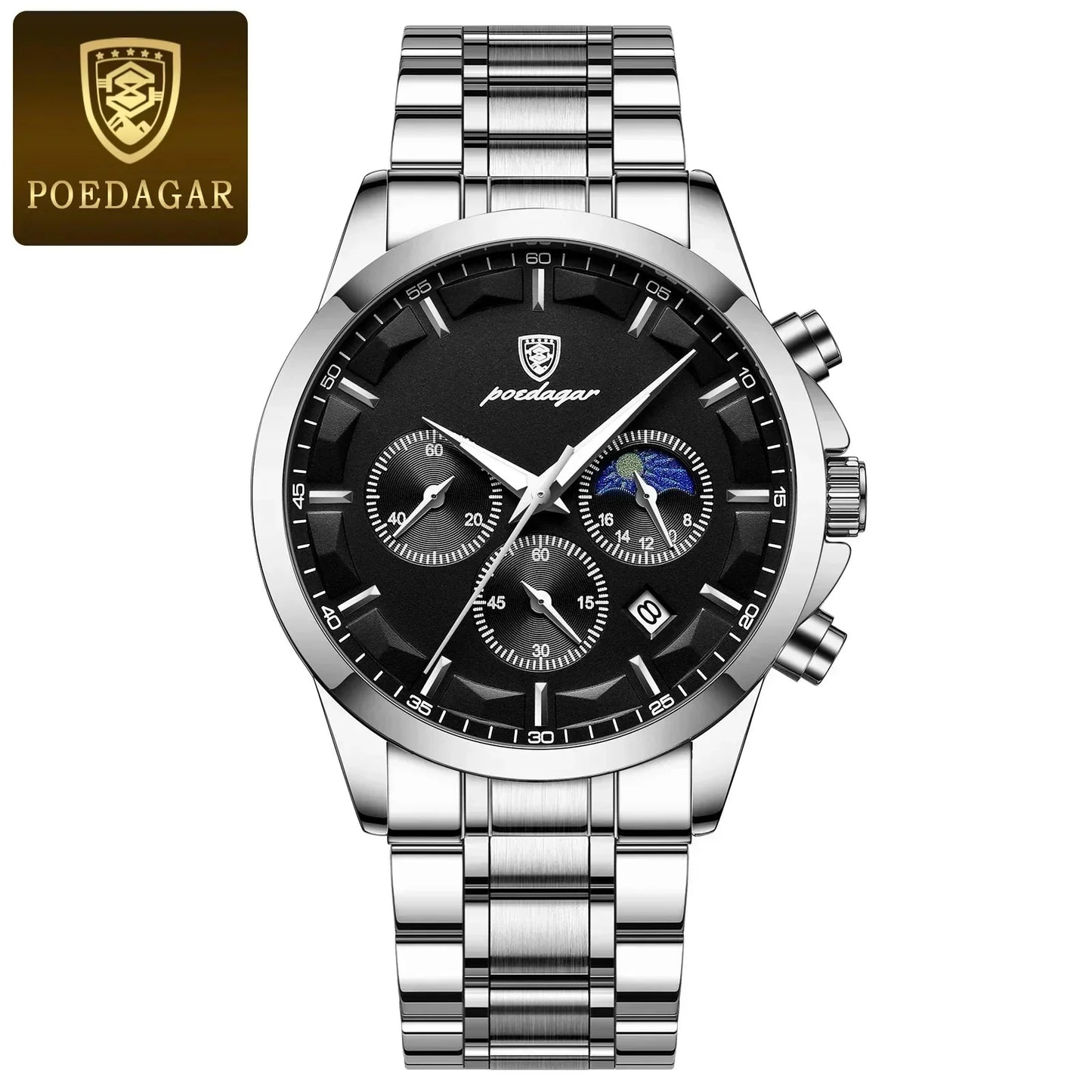 Poedagar ChronoLuxe Sport – 럭셔리 크로노그래프 쿼츠 시계