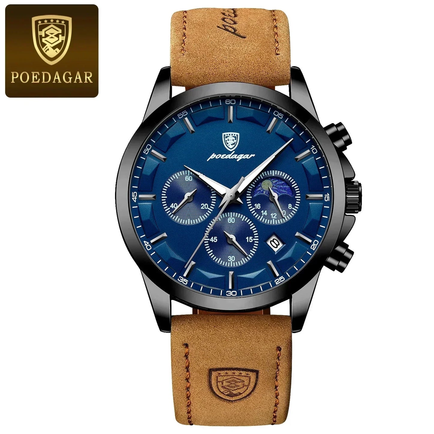 Poedagar ChronoLuxe Sport – 럭셔리 크로노그래프 쿼츠 시계