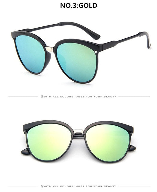 Gafas De Sol De marca De ojo De gato para mujer, Gafas De Sol De plástico De lujo, Gafas clásicas Retro Para exteriores, Gafas De Sol