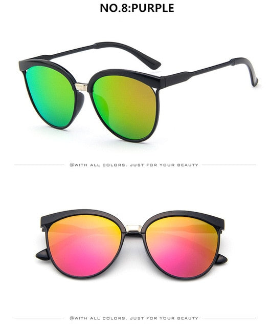 Gafas De Sol De marca De ojo De gato para mujer, Gafas De Sol De plástico De lujo, Gafas clásicas Retro Para exteriores, Gafas De Sol