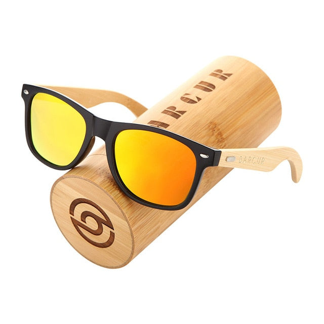 BARCUR gafas de sol polarizadas de bambú, gafas de sol de madera para hombre, gafas de sol de madera originales de marca para mujer, gafas de sol masculinas