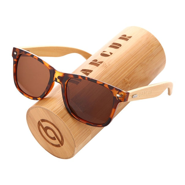 BARCUR gafas de sol polarizadas de bambú, gafas de sol de madera para hombre, gafas de sol de madera originales de marca para mujer, gafas de sol masculinas