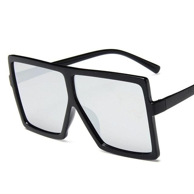 Gafas de sol de plástico de gran tamaño para mujer, gafas de sol cuadradas de marca de diseñador con montura grande para mujer, gafas de sol UV400, gafas masculinas