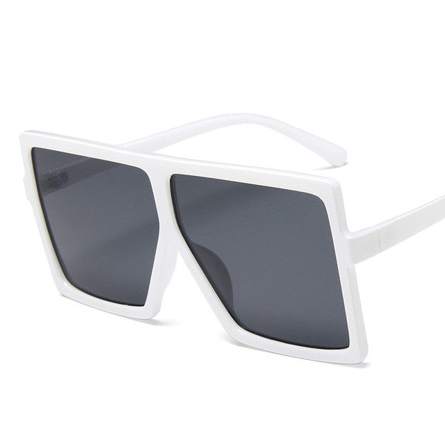 Gafas de sol de plástico de gran tamaño para mujer, gafas de sol cuadradas de marca de diseñador con montura grande para mujer, gafas de sol UV400, gafas masculinas