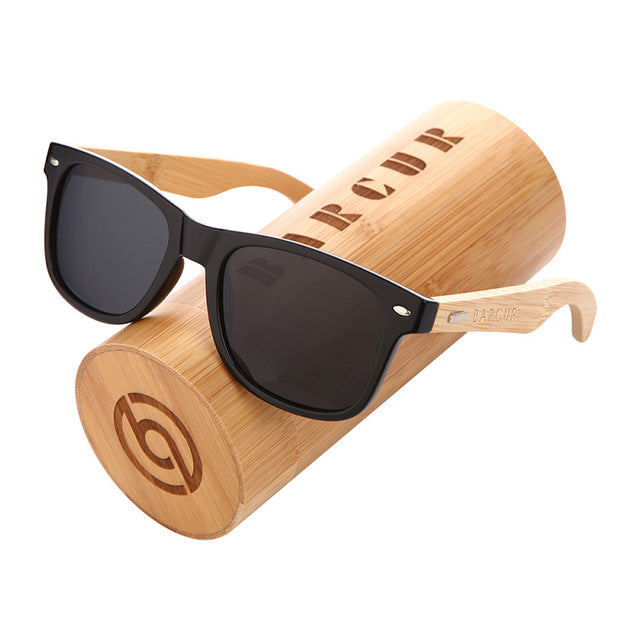 BARCUR gafas de sol polarizadas de bambú, gafas de sol de madera para hombre, gafas de sol de madera originales de marca para mujer, gafas de sol masculinas