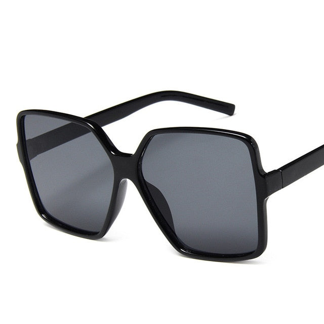 Higody moda mujer gafas de sol de gran tamaño gradiente plástico marca diseñador mujer gafas de sol UV400 lentes de sol mujer