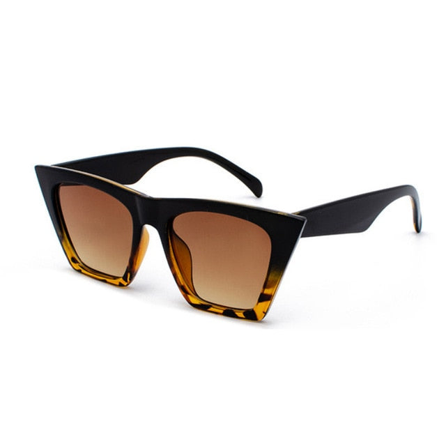 nueva marca de gafas de sol Gafas cuadradas Ojos de gato personalizados Gafas de sol coloridas tendencia gafas de sol versátiles cortina uv400
