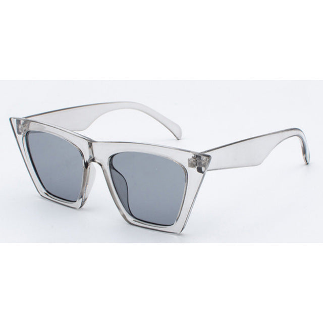 nueva marca de gafas de sol Gafas cuadradas Ojos de gato personalizados Gafas de sol coloridas tendencia gafas de sol versátiles cortina uv400