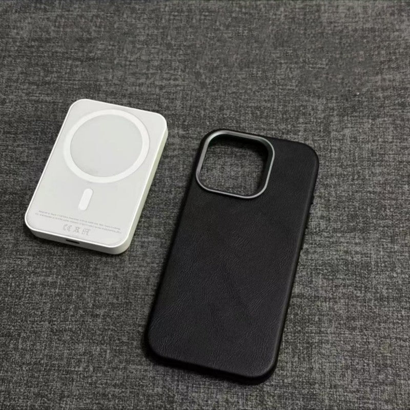 Klassische iPhone-Hülle aus echtem Leder