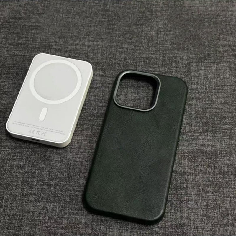 Klassische iPhone-Hülle aus echtem Leder