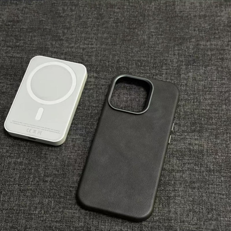 Klassische iPhone-Hülle aus echtem Leder
