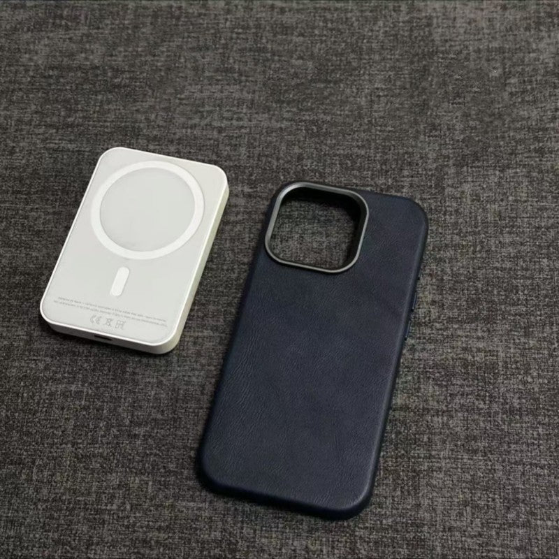 Klassische iPhone-Hülle aus echtem Leder