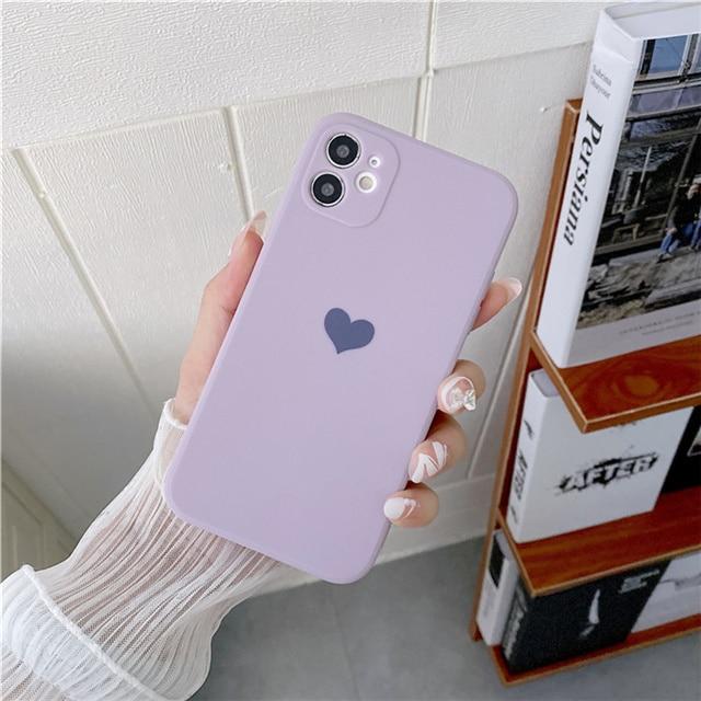 Srdečně matné pouzdro na iPhone