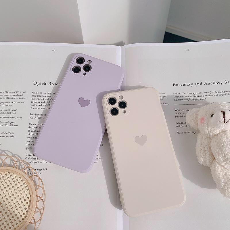 Srdečně matné pouzdro na iPhone