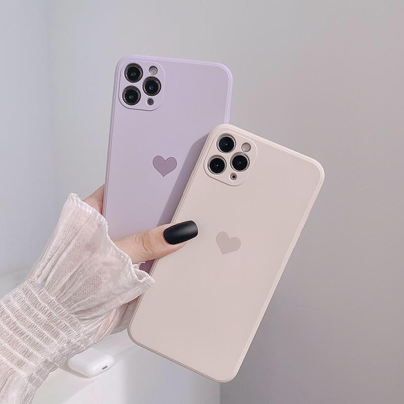 Srdečně matné pouzdro na iPhone