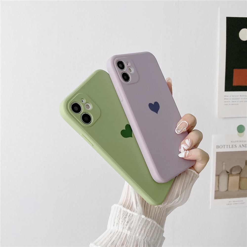 Srdečně matné pouzdro na iPhone