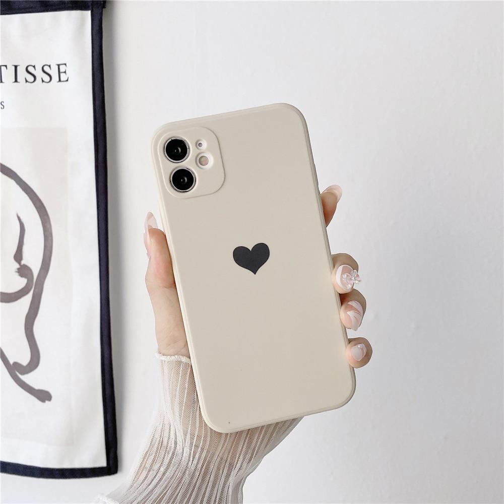 Srdečně matné pouzdro na iPhone
