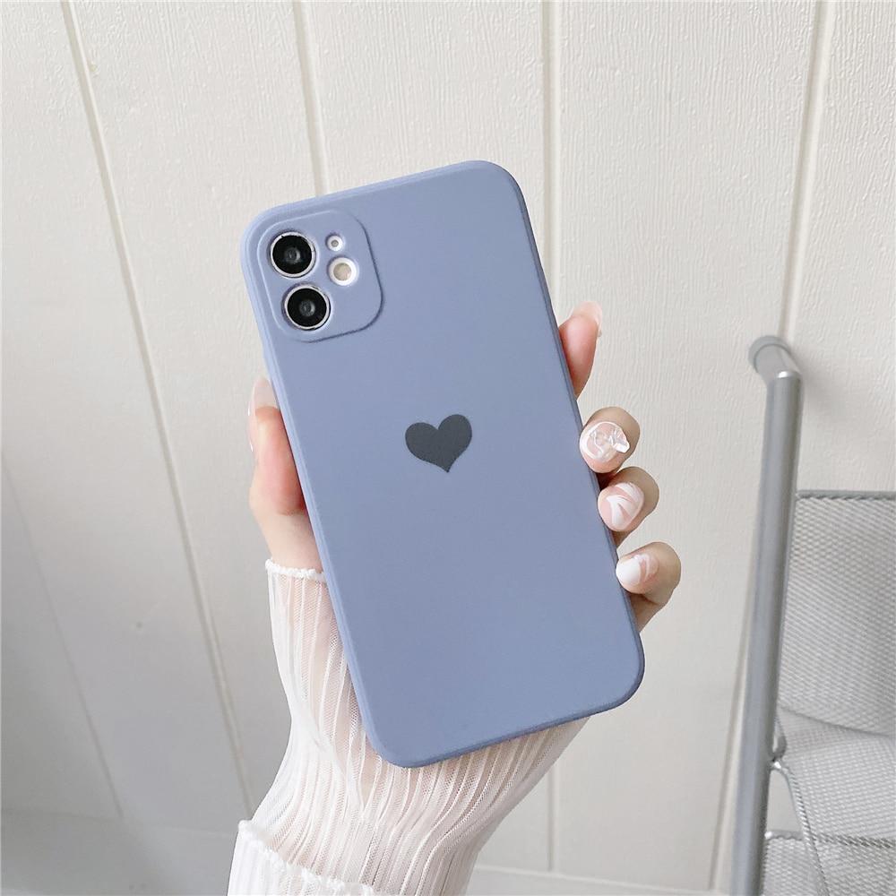 Srdečně matné pouzdro na iPhone