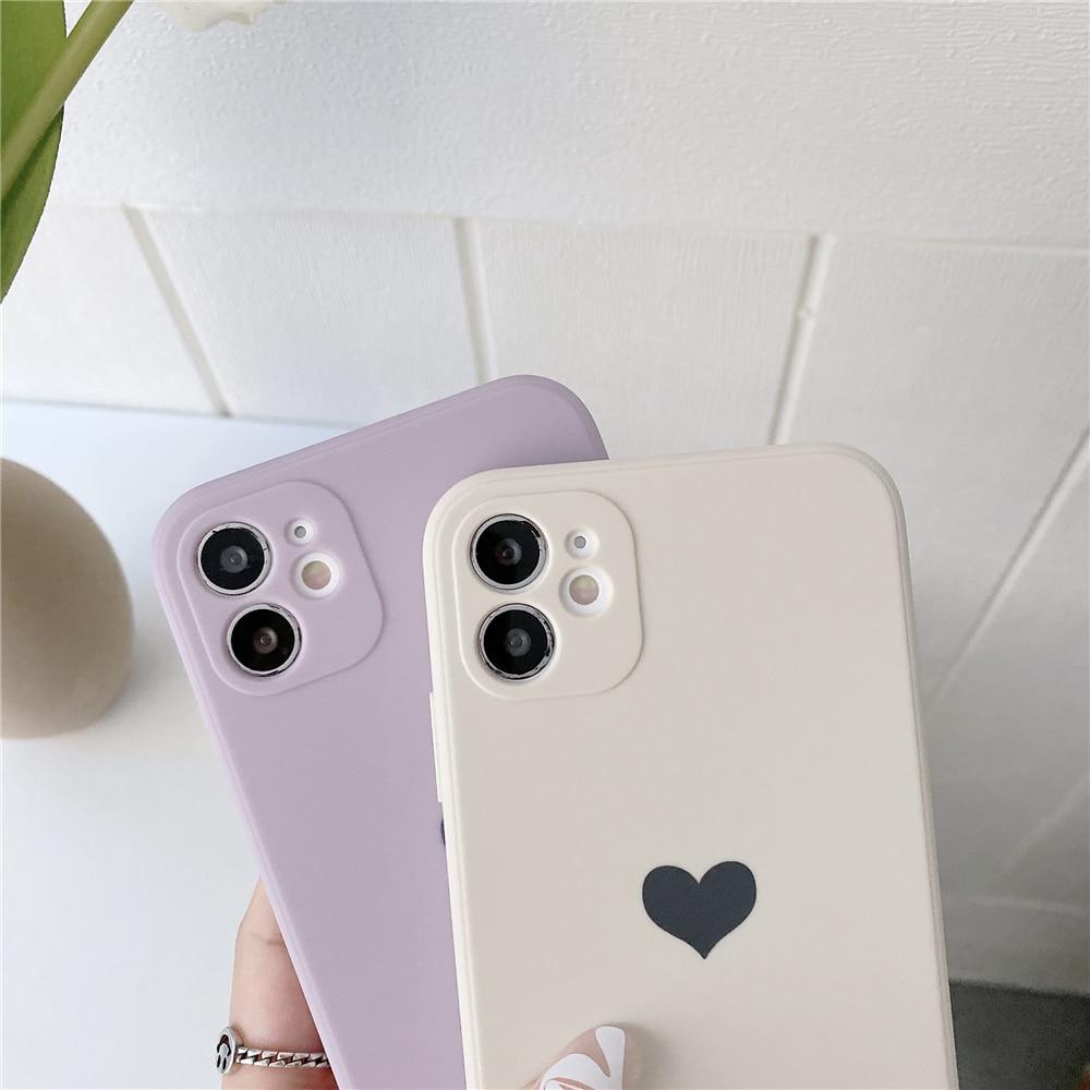 Srdečně matné pouzdro na iPhone